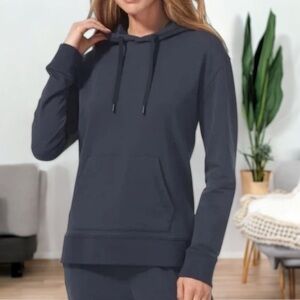 NWT TOMMY JOHN Luxe French Terry Hoodie in Night Sky XS